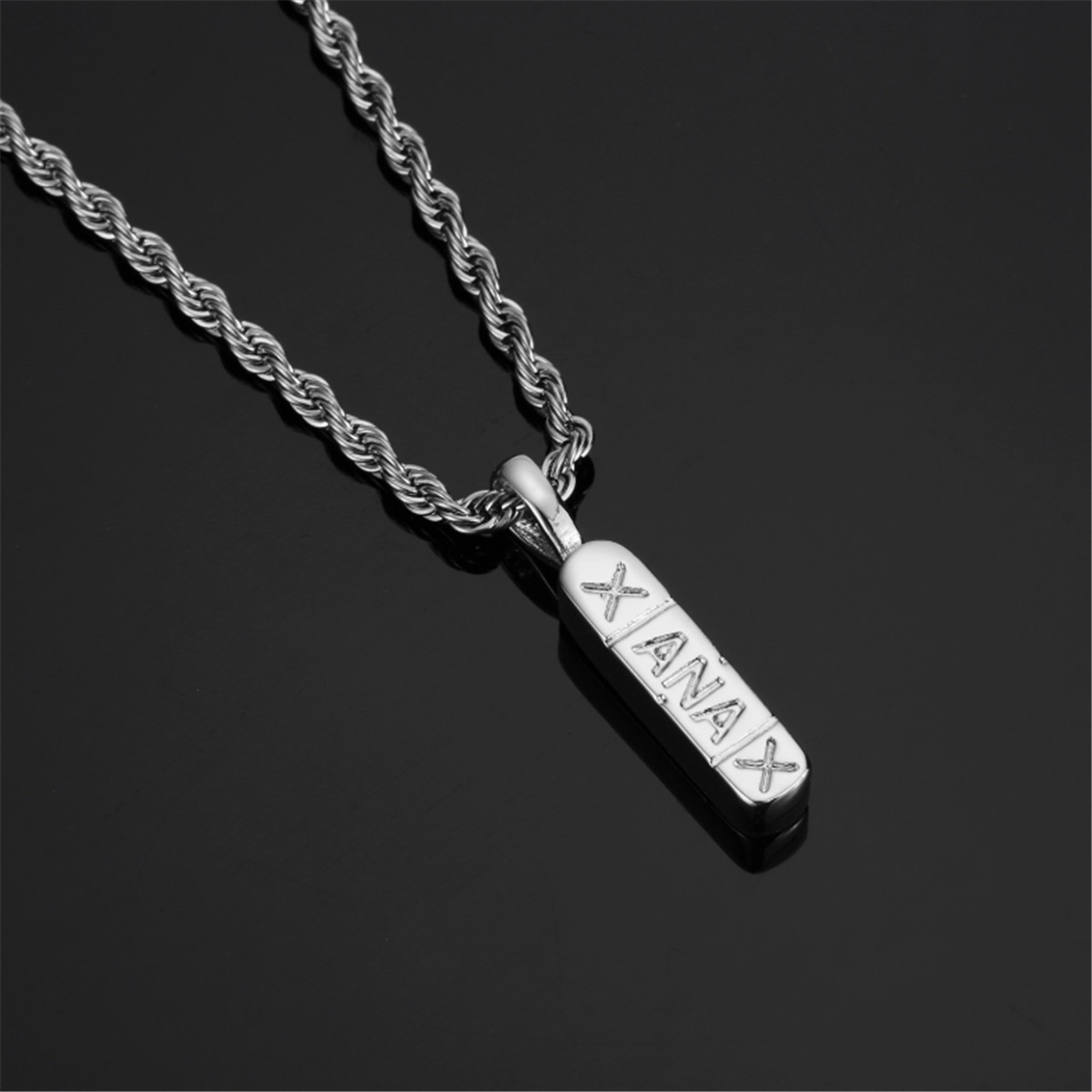 アクセサリー xanax Amazon.com: SKQIR Womens Girls Stainless Steel XANAX Pill