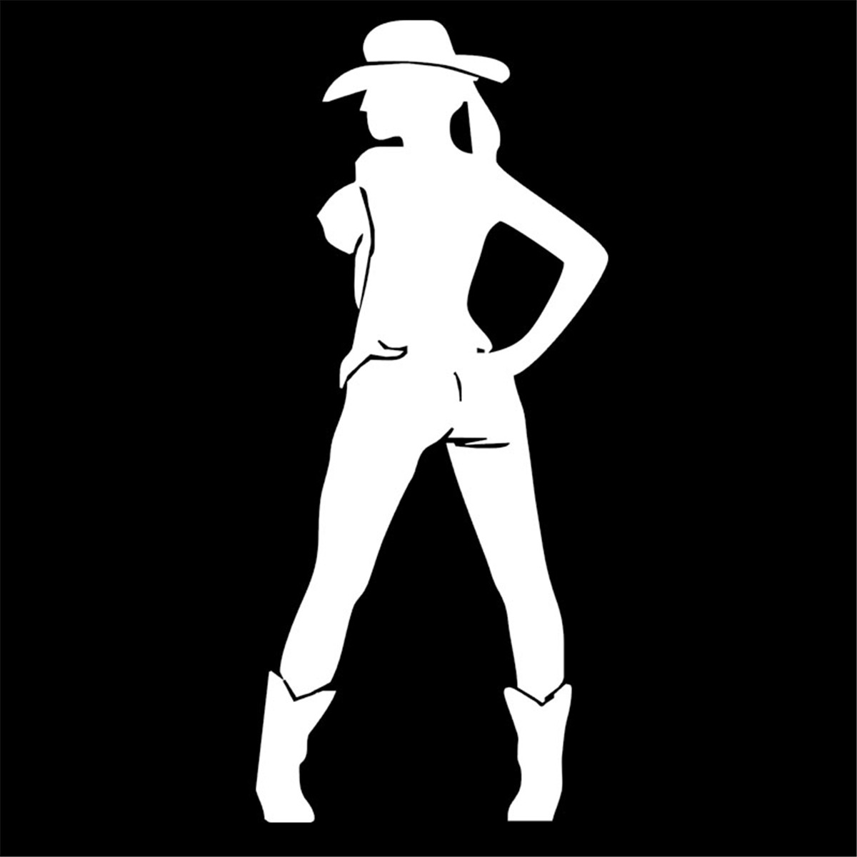 2x Sexy Girl Lady Funny Car Bumper Truck Vinyl Sticker Jdm Racing