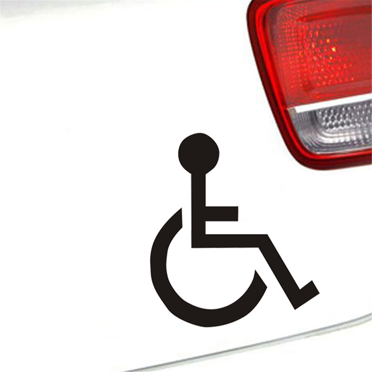 2pc Handicap Symbol Decal Car Window Door Disabled Sign Wheelchair ...