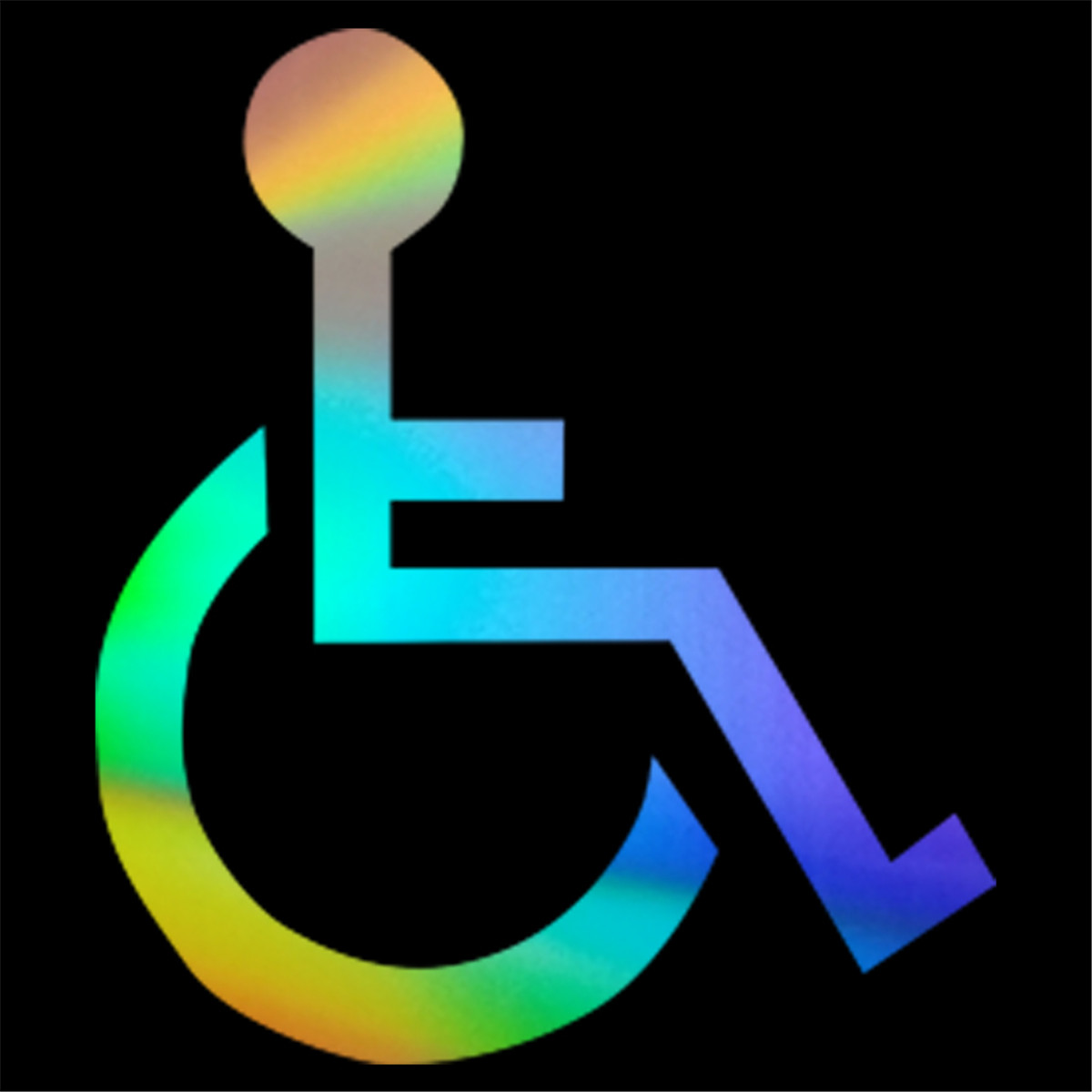 2pc Handicap Symbol Decal Car Window Door Disabled Sign Wheelchair Vinyl Sticker Ebay 7288