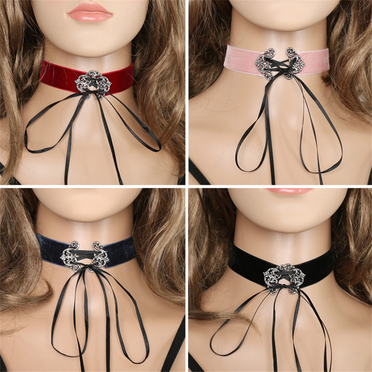 tie up bow choker