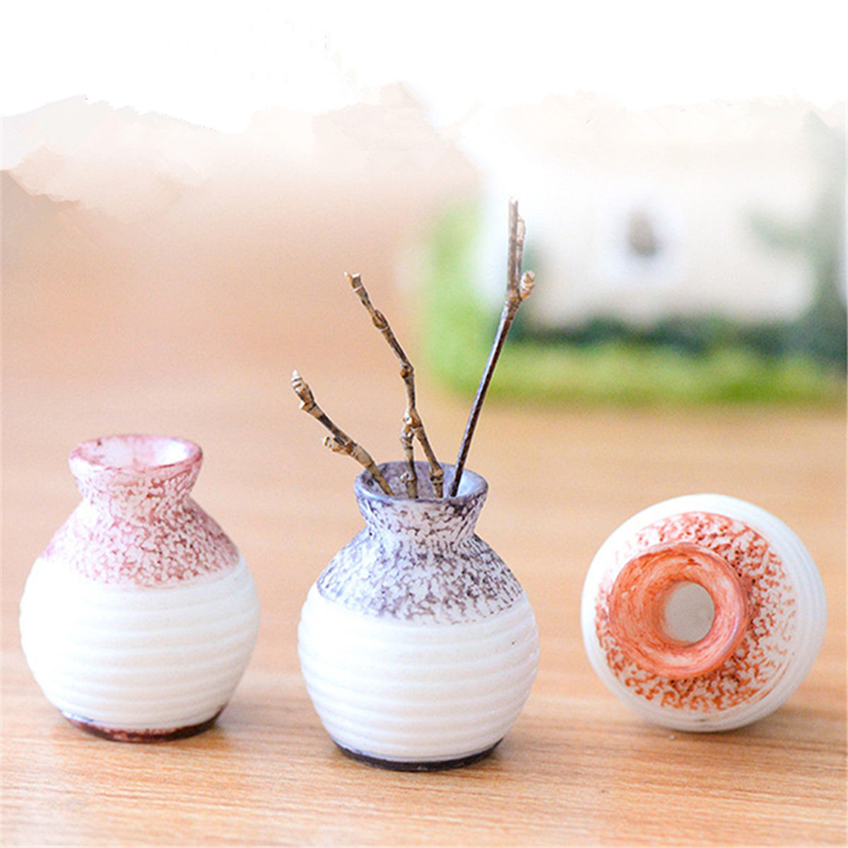 15X Home Decor Ceramic Pottery Flower Pot Plant Office Mini Size Vase