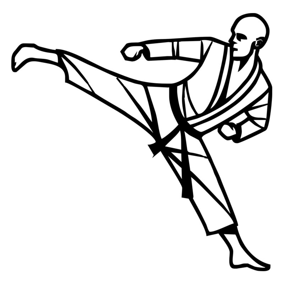 Karate kung fu Vinyl Sticker Car Laptop Truck Door Wall Window ...