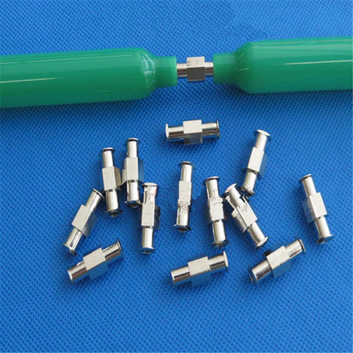 Luer Lock Adapter Coupler Female to Female Fitting Nickel Plated