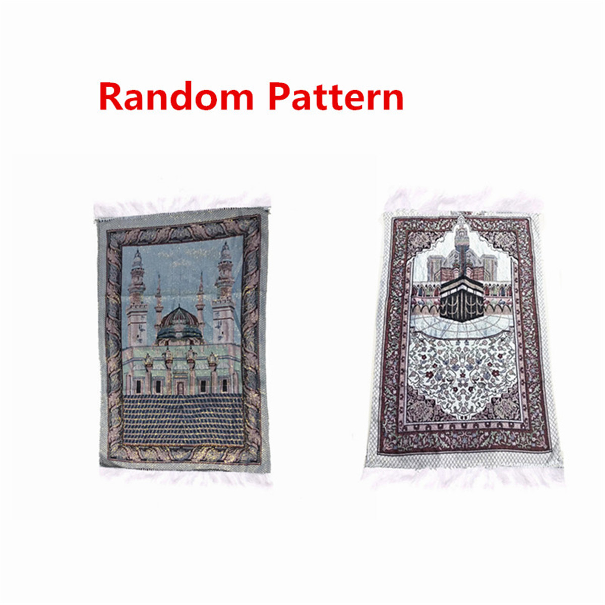 Turkish Islamic Muslim Prayer Rug Carpet Mat Tassel Tapestry