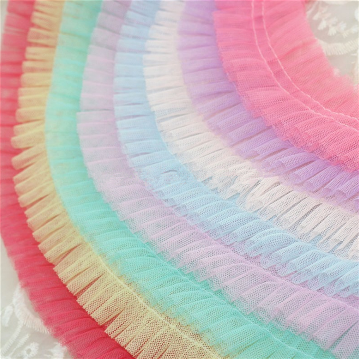 2M DIY Lace Trim Garment Ruffle Lace Fabric Ribbon Lace Accessories 5cm Width eBay