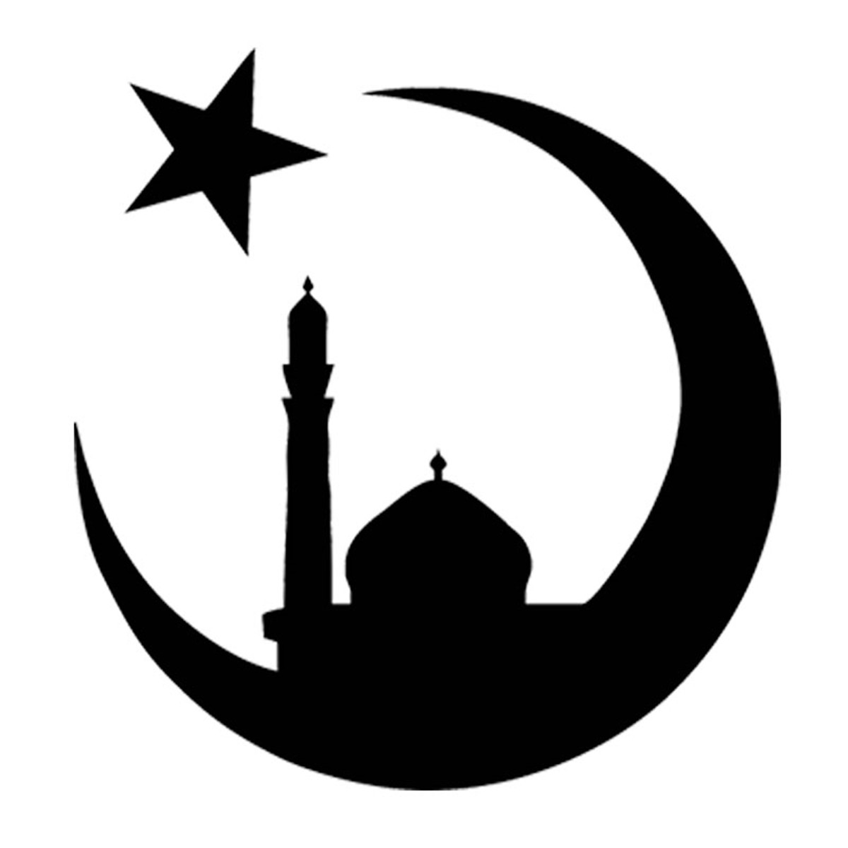 2PCS Islam Mosque Muslim Car Sticker Laptop Wall Window Auto Door Decal ...