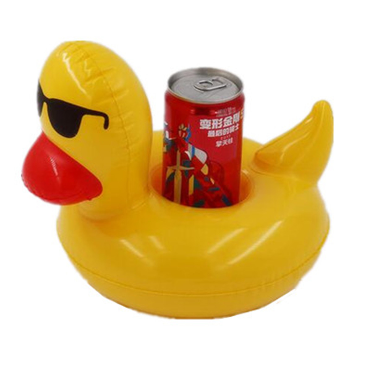 Inflatable Floating Flamingo Swimming Pool Beach Drink Can Cup Beer Holder Boat