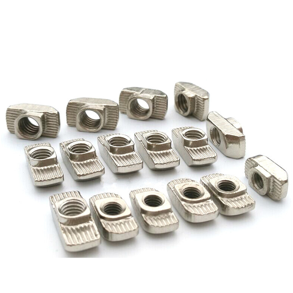 10x 4040 Series Aluminum Profiles Extrusion T Slot Nuts M6 Drop in T-Nuts New