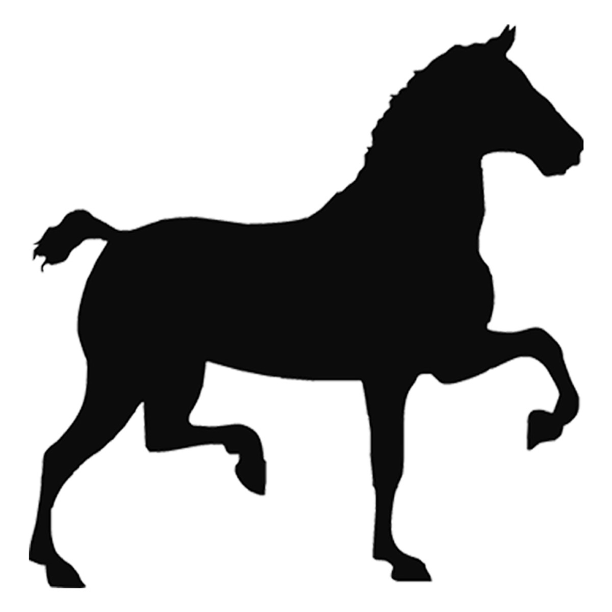 Fashion Running Horse Car Window Bumper Decal Reflective Vinyl Sticker ...