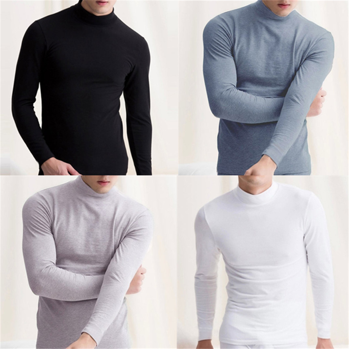 turtleneck t shirt mens