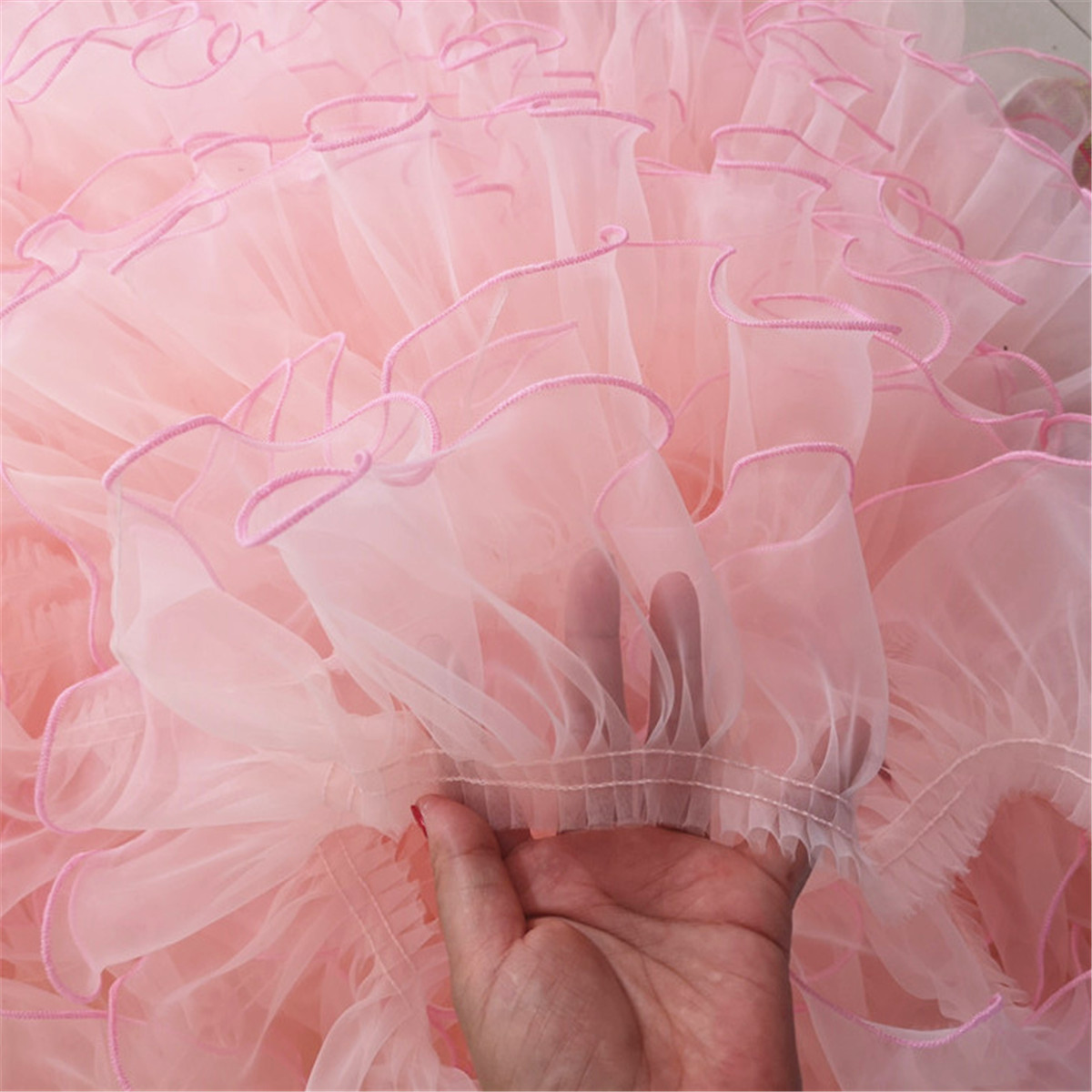 2 Yards Ruffle Lace Edge Trim Organza Pleated Ribbon Fabric Sewing Hem Ebay 2575