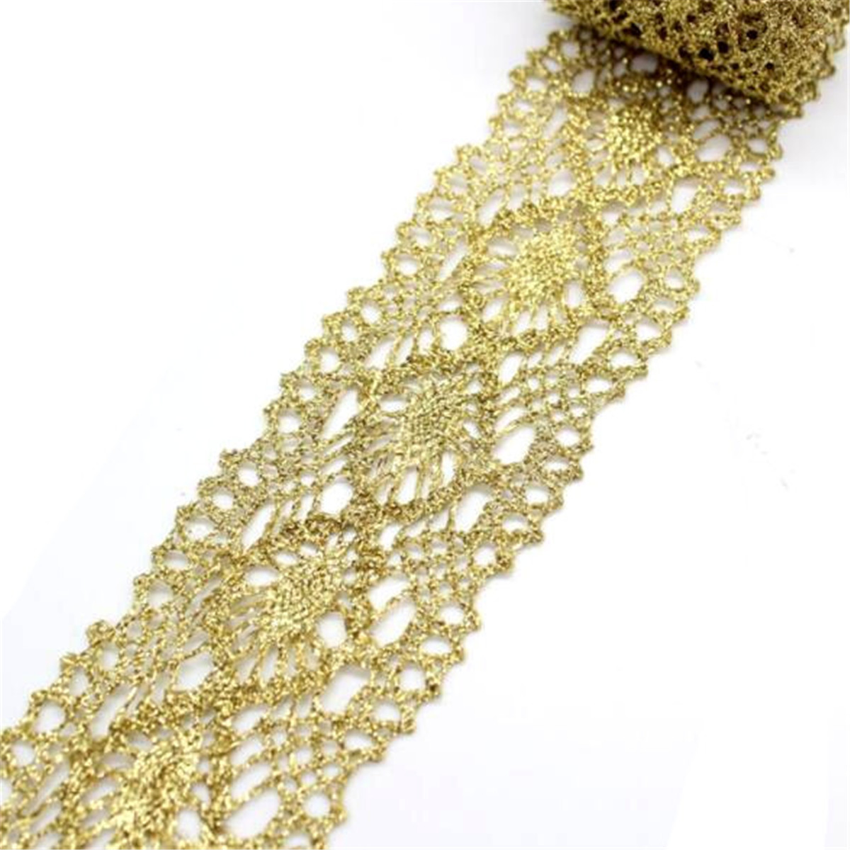 lace ribbon gold