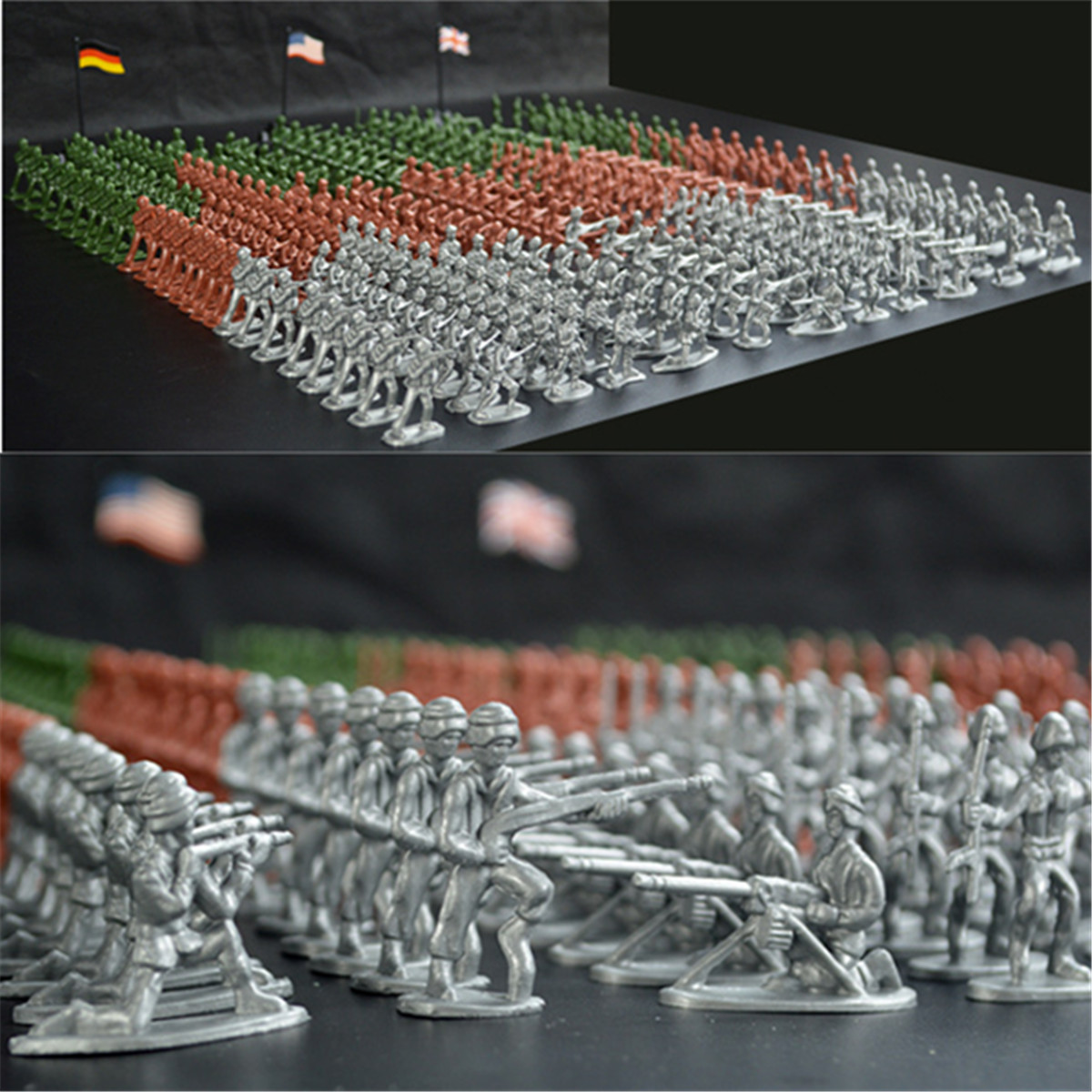 303 pcs Military Plastic Toy Soldiers Army Men 172 Figures in 12 Poses