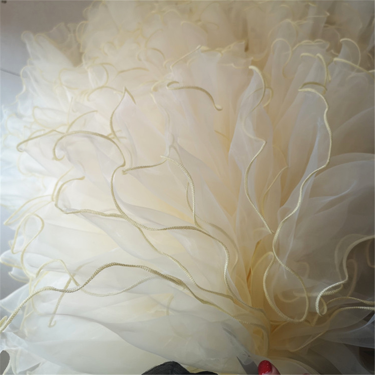 2 Yards Ruffle Lace Edge Trim Organza Pleated Ribbon Fabric Sewing Hem Ebay 6746