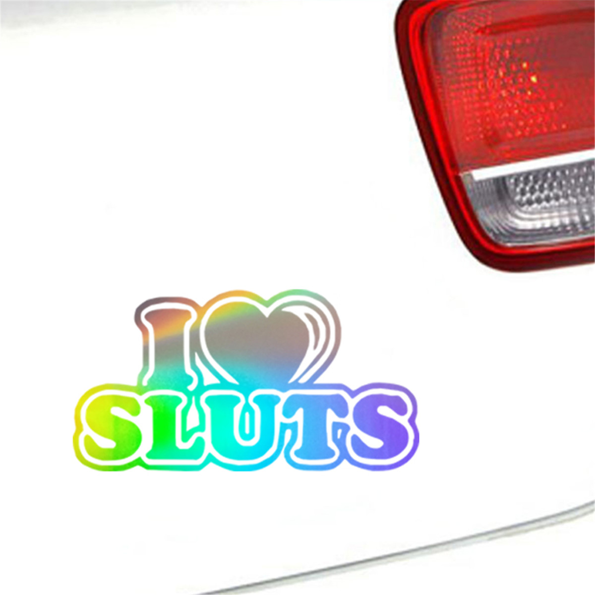 I Love Sluts Car Window Door Laptop Bumper Van Truck Vinyl Decal Sticker Decor Ebay