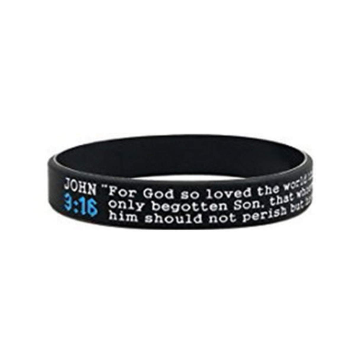 1/4X Fashion Bible Verse Wristbands Christian Men Bracelet Silicone