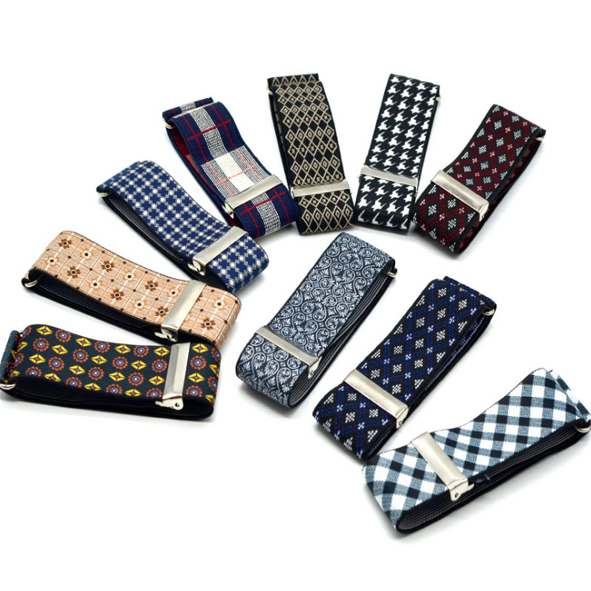 1 Pair Men Shirt Adjustable Armband Sleeve Garter Bartender Cuff Holder