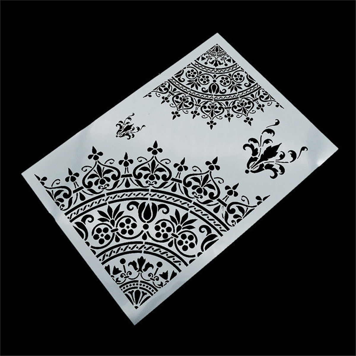 1X Mandala Crown Design Stencils Scrapbooking DIY Hand Craft Making ...