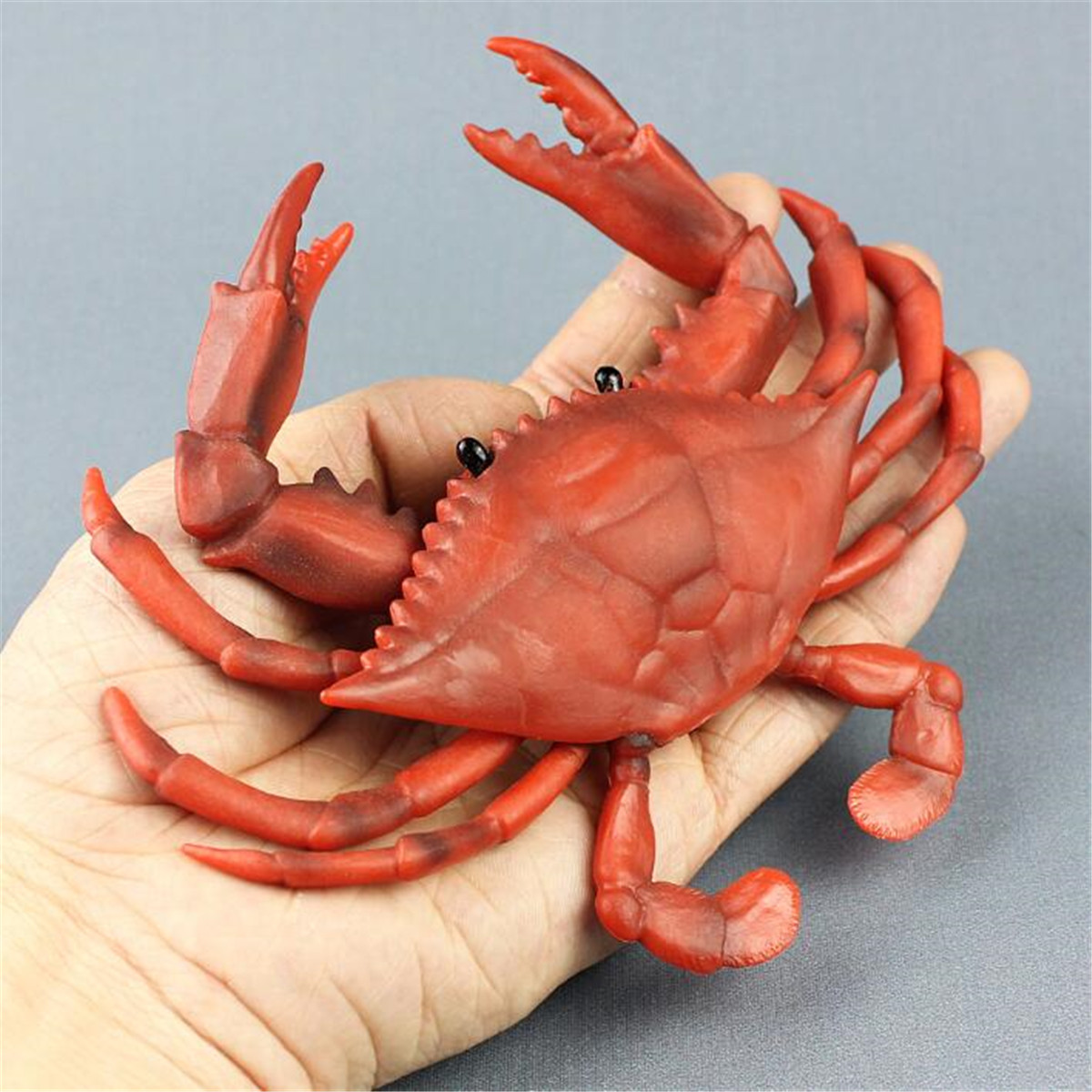 Red Crab Realistic Sea Animal Model Plastic Figure Toy Kids Gifts Large ...