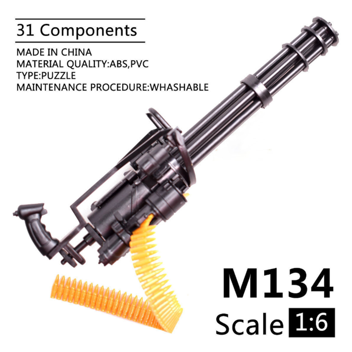 1:6 1/6 Scale M134 Gatling Machine Gun 