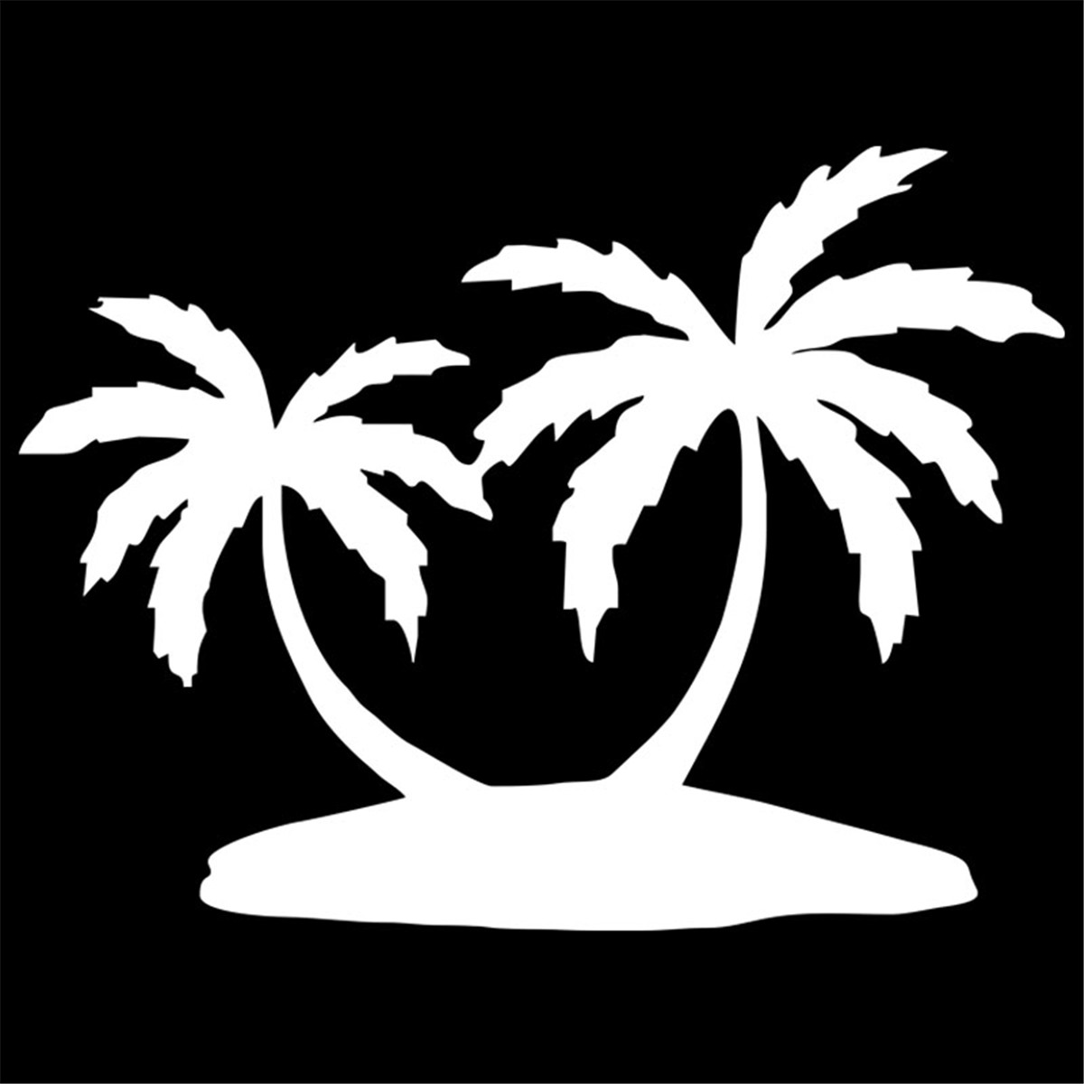 Palm Tree Motorcycle Car Sticker Auto Vinyl Laptop Wall Window Door ...