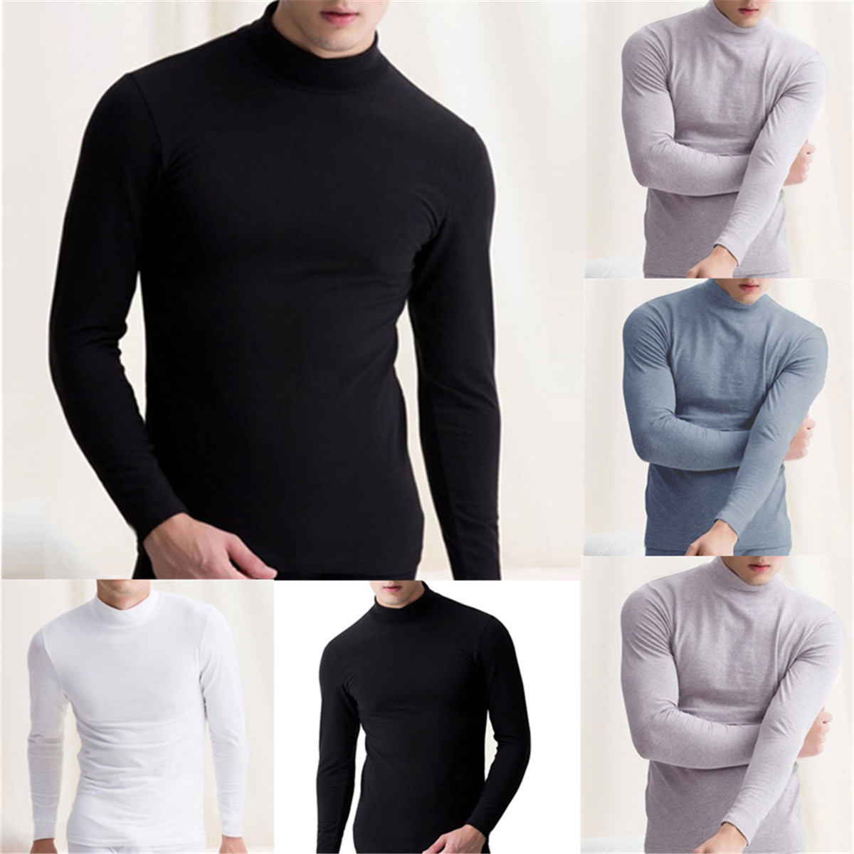 high neck tshirts for men